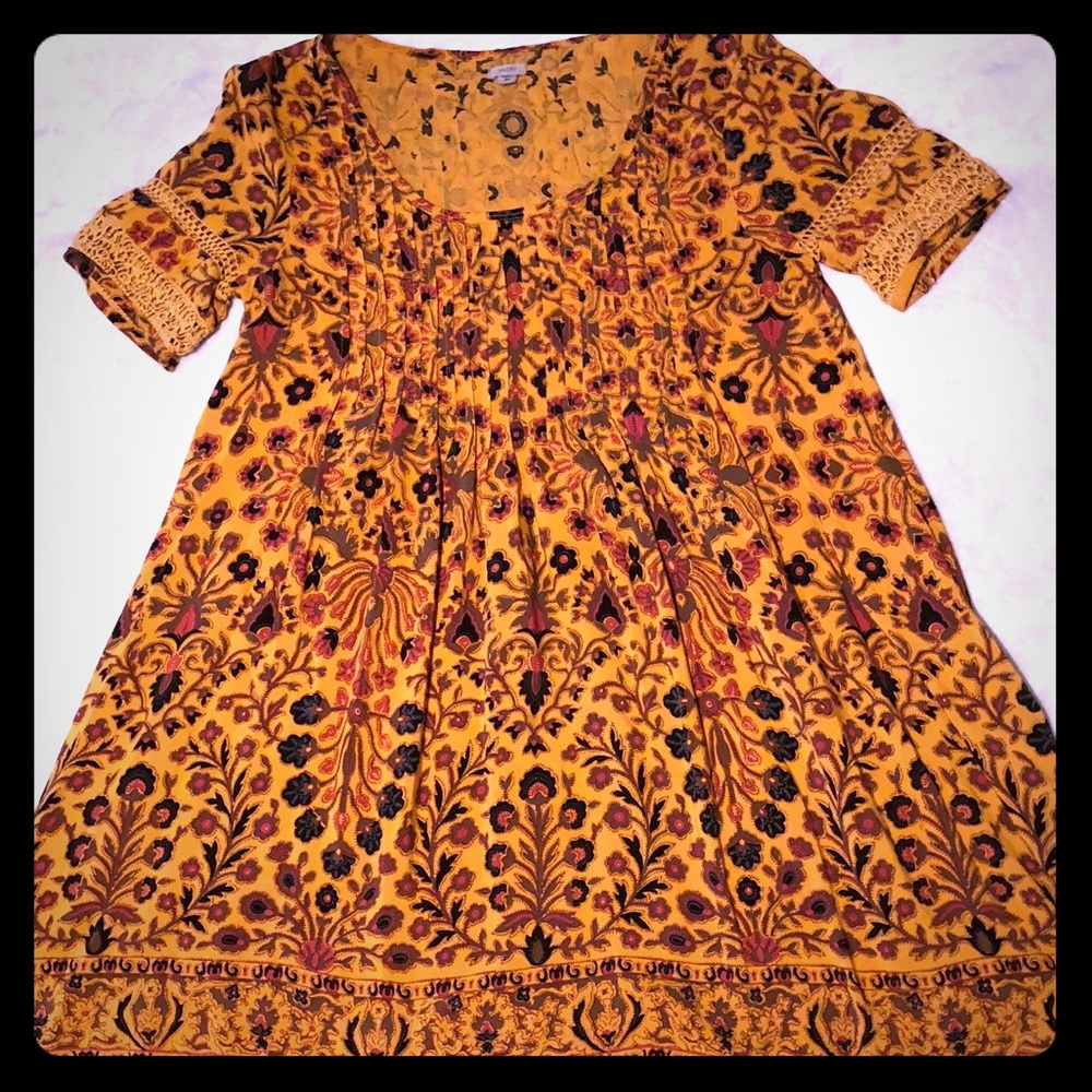 Printed Mini Dress- S